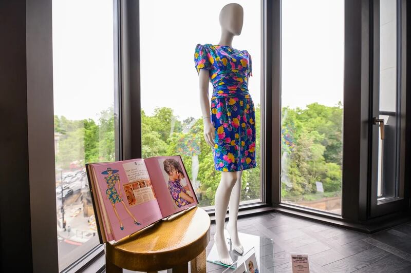Princess Diana's 'caring' dress. Photograph: Joe Maher/Getty