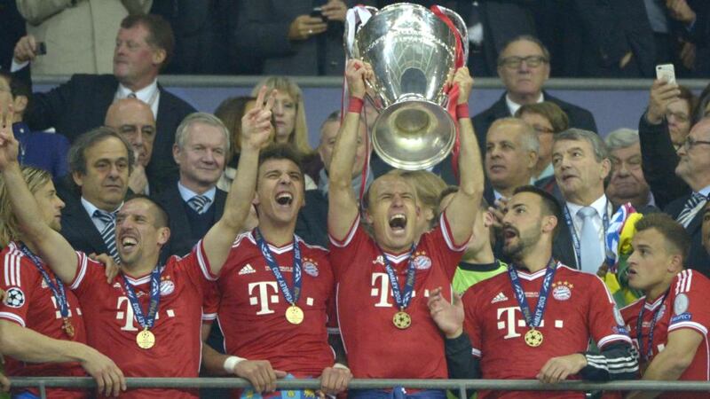 Bayern Munich will open the defence of their Champions League title against CSKA Moscow, Manchester City and Viktoria Plzen in Group D. Photograph: Bob Thomas/Popperfoto/Getty Images