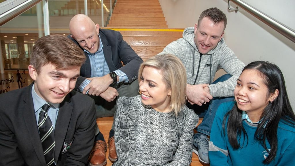 The launch of Teen Talk event series to promote positive mental health. Photograph: Brian Lougheed