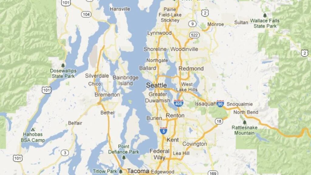 Five people have been killed in a shooting at an apartment complex south of Seattle, including a suspect who was shot by officers responding. Image: Google Maps