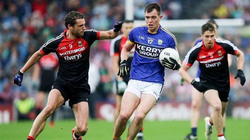 Jack Barry got himself in on goal but he didn’t have the composure to realise that Jack Savage was inside with nobody on him. Photograph: Gary Carr/Inpho