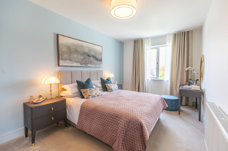 Four-bed houses are set over three stories with bedrooms on the two upper floors