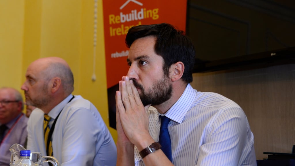 Minister for Housing Eoghan Murphy: At the Customs House yesterday, he hosted another emergency summit on homelessness. Nobody will be surprised if there will be yet more. Photograph: Cyril Byrne