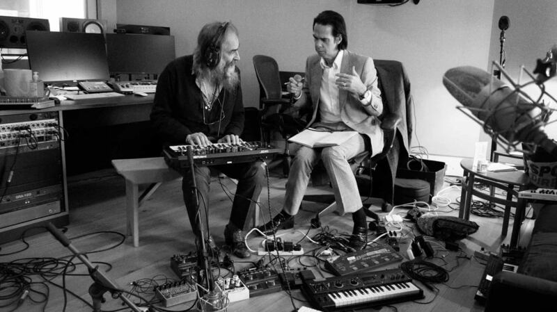 Warren Ellis and Nick Cave. Photograph: Joel Ryan