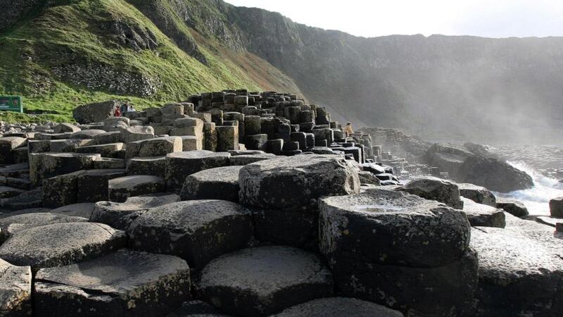 The Giant’s Causeway reaches the dizzy heights of number 95 in the list with more than 128,000 Instagram appearances Photograph: Paul Faith/PA Wire