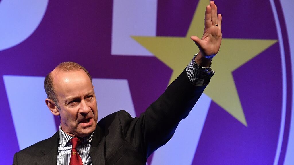 UK Independence Party newly elected leader Henry Bolton: left no doubt Ukip’s choice was a rejection of Anne Marie Waters’s campaign against Islam. Photograph: Ben Stansall/AFP/Getty