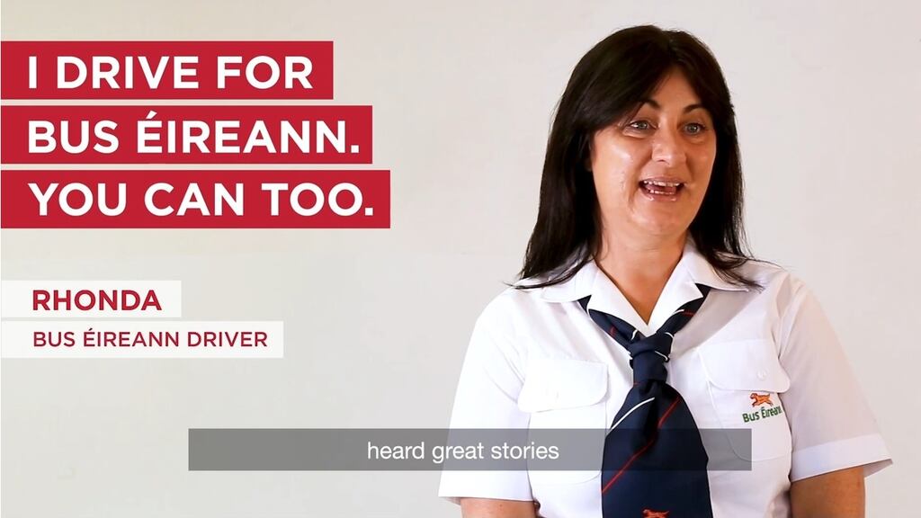Bus Éireann driver Rhonda Byrne: ‘I love my job.’