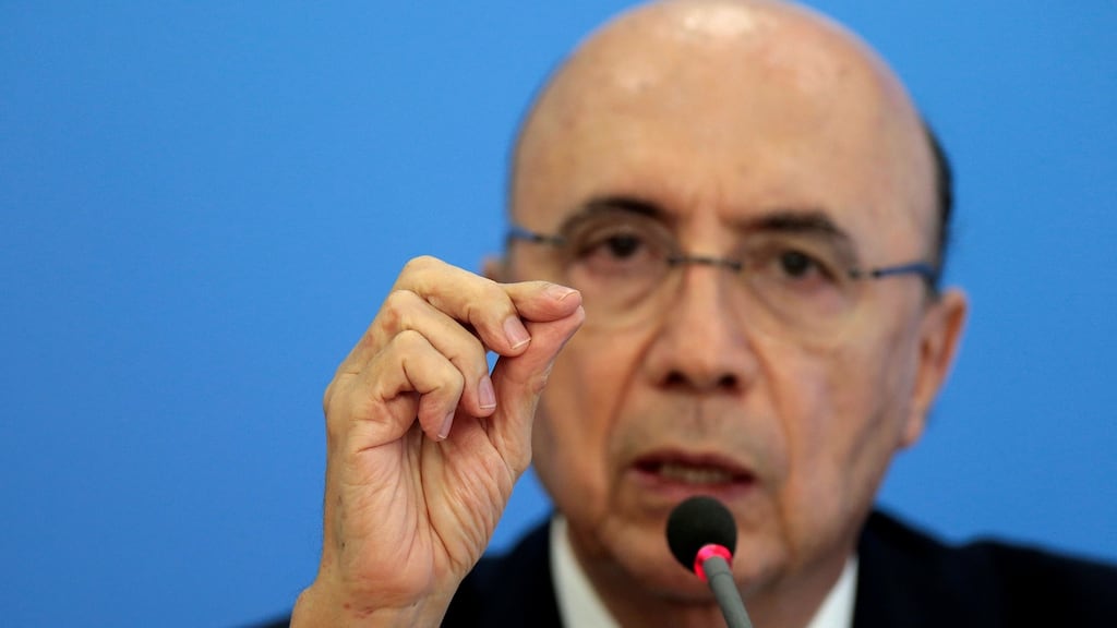 Brazil’s finance minister Henrique Meirelles: is staking his leadership on stabilising the economy and stemming an alarming rise in public debt. Photograph: Ueslei Marcelino/Reuters