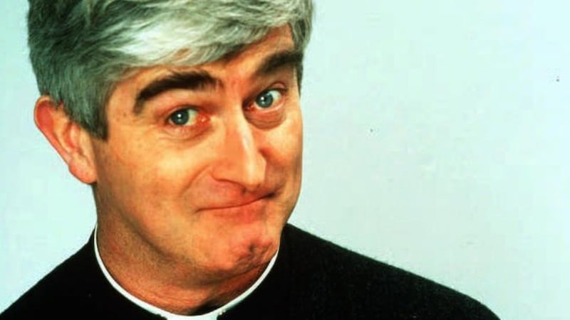 Dermot Morgan: buried in Deansgrange, Dublin. Photograph: Channel 4