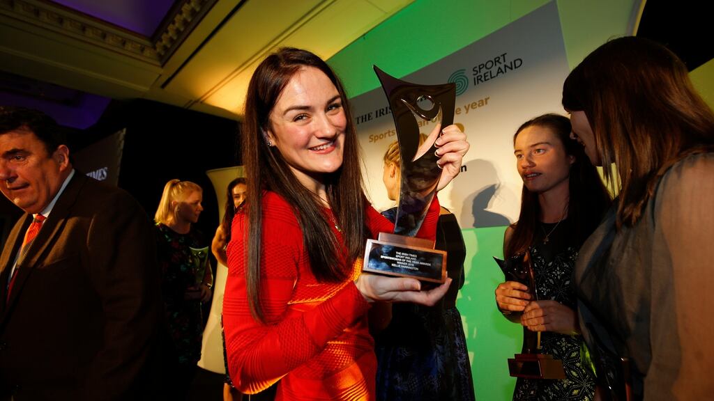 World champion boxer Kellie Harrington has been crowned the Irish Times Sport Ireland Sportswoman of the Year for 2018. Photograph: Nick Bradshaw