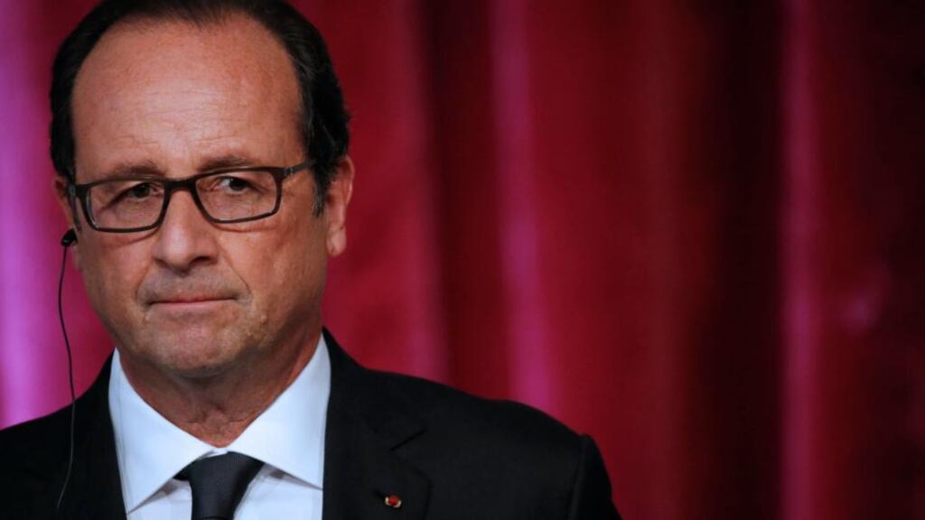 Francois Hollande: plans to saturate radio and TV with his presence. Photograph: Christian Hartmann/Reuters