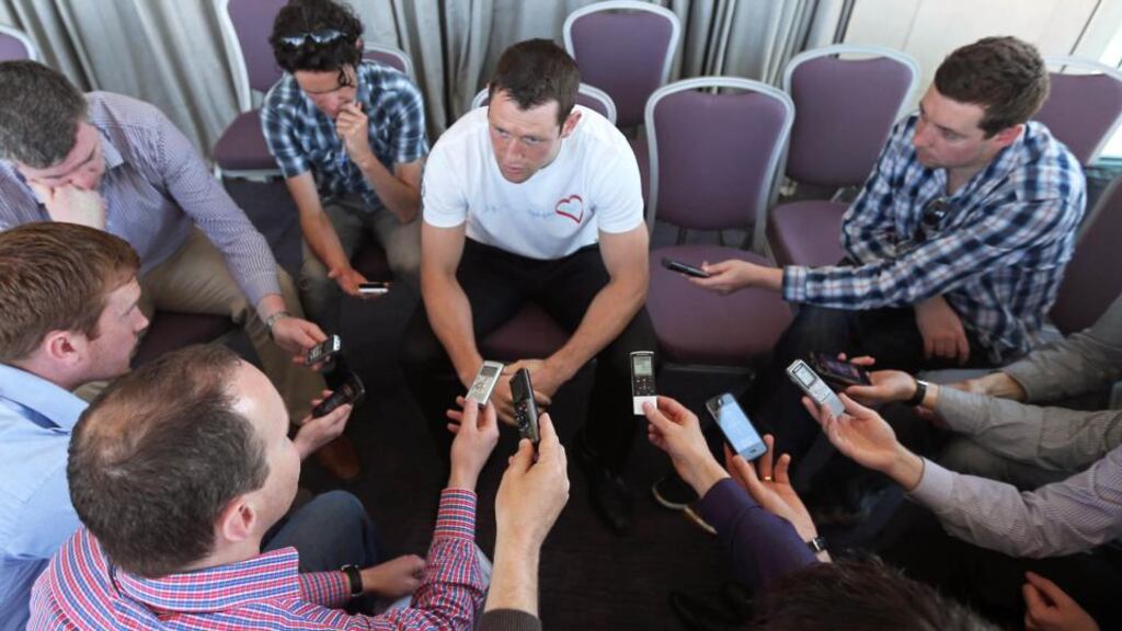 Denis Bastick: “The 15 that finish have a real responsibility to drive on.” Photograph: Donall Farmer/Inpho