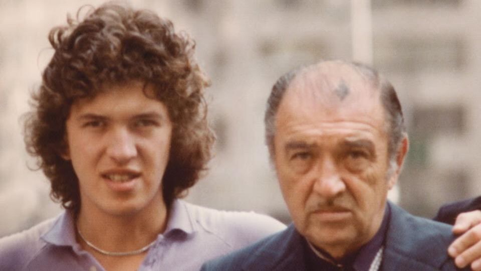 ‘I was probably not the sort of son my father expected.’ Photographer Mario Testino, with his father, Mario