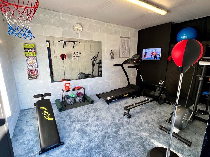 Gym at end of garden