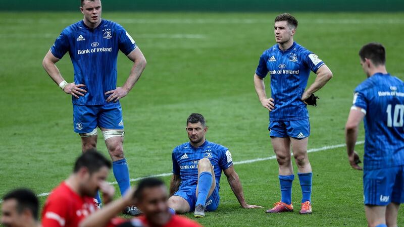 James Ryan, Rob Kearney and Luke McGrath after the game. Photograph: Gary Carr/Inpho