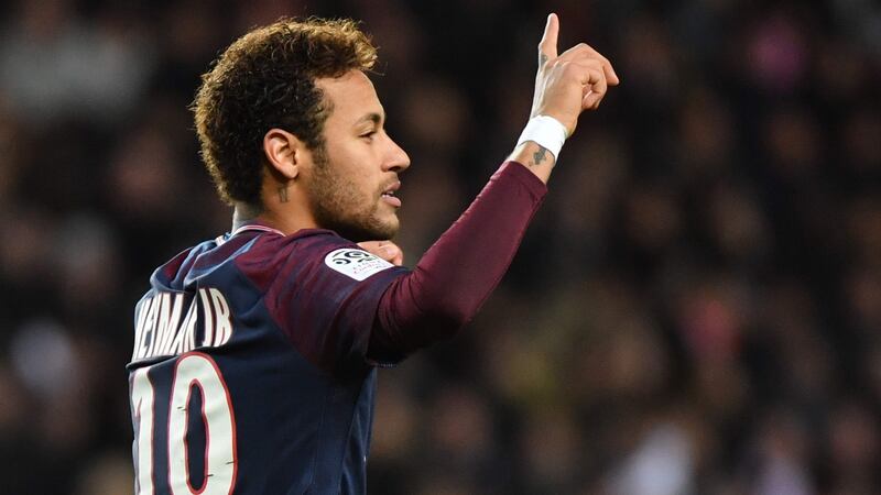 Neymar will earn €36.7 million for his first season with Paris Saint-Germain. Photograph: Yann Coatsaliou/AFP