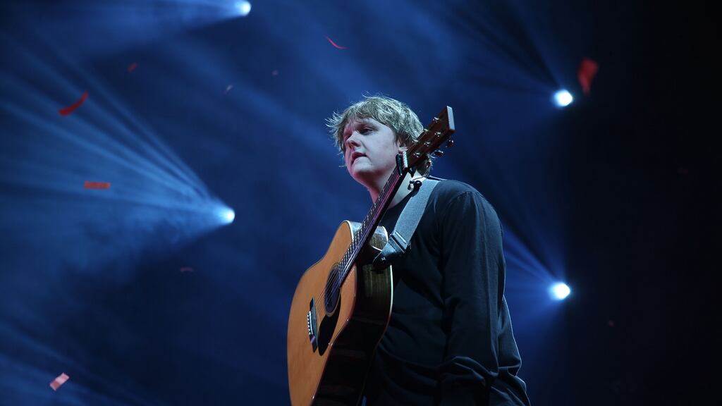 Lewis Capaldi at the 3Arena. ‘You have to not take things too seriously. I can see how people lose their footing in it all, and how you can start to think that maybe you’re more important than you are – because people pretend that you are.’ Photograph: Nick Bradshaw