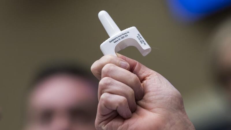 Sales of Narcan are expected to be in the region of $170 million this year, with two and a half million doses shipped. Photograph: Drew Angerer/Getty Images