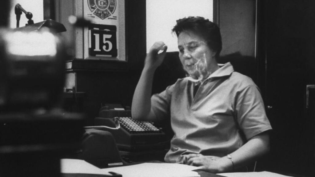 Legal setting: Harper Lee in 1961 in her father’s law office in her home town of Monroeville, Alabama, inspiration for the fictional Maycomb. Photograph: Donald Uhrbrock/Life Collection/Getty Images