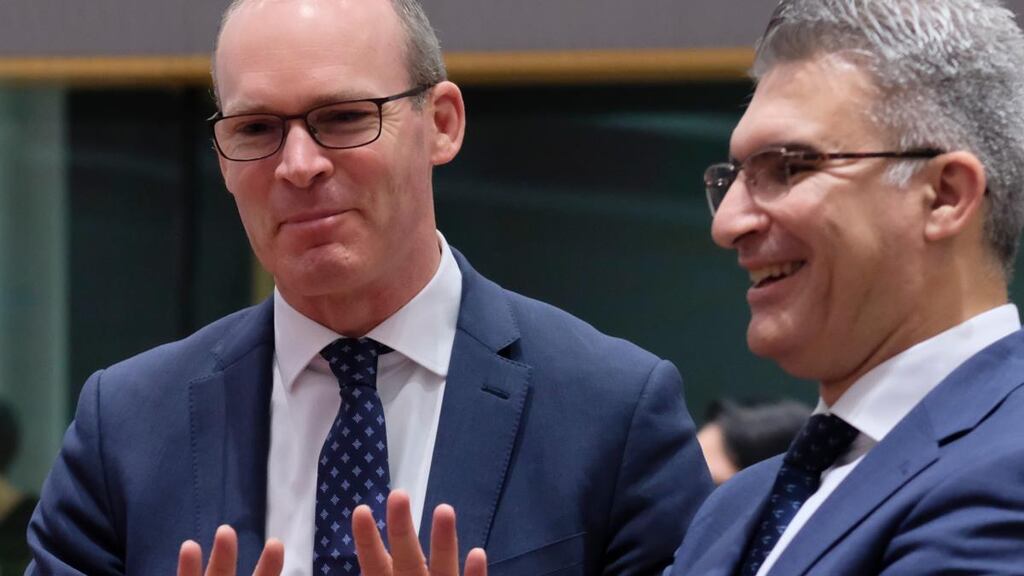 Minister for Foreign Affairs  Simon Coveney and his Maltese counterpart   Carmelo Abela
