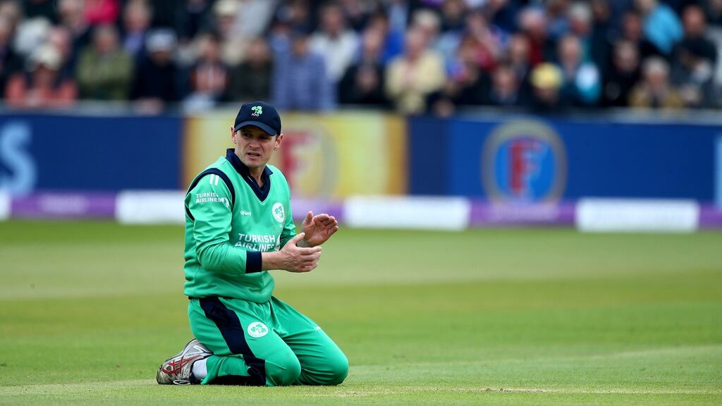 Ireland captain William Porterfield during the match against England at Lord’s. Photograph: Charlie Crowhurst/Getty Images