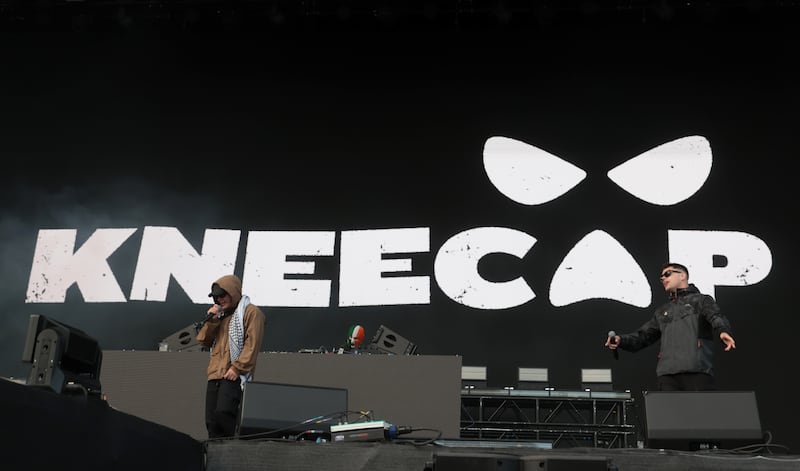 TG4 had a production credit on Kneecap's 2024 film. Photograph: Liam McBurney/PA Wire