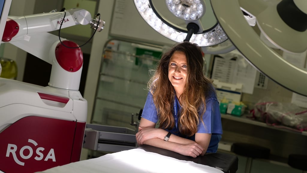 Ms Catherine Moran, Ireland’s first female consultant neurosurgeon, in Beaumont Hospital, Dublin. Photograph: Dara Mac Dónaill