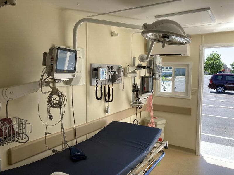 The clinics and other medical supplies are provided by US charity Heart to Heart International and delivered by One4Humanity