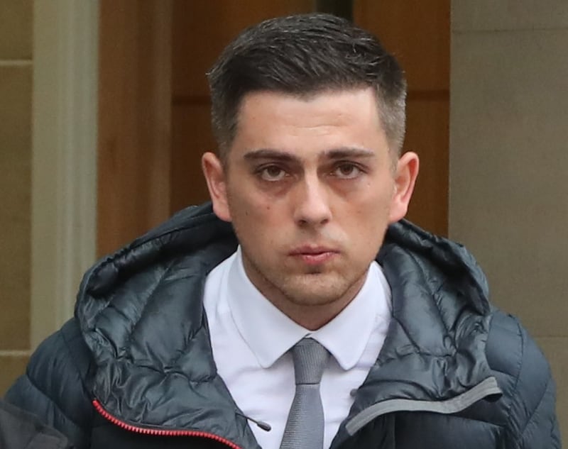 Christopher O’Neill, father of Caragh, leaving the inquest at Belfast Coroners Court on Monday, October 8th Photograph: Niall Carson/PA Wire