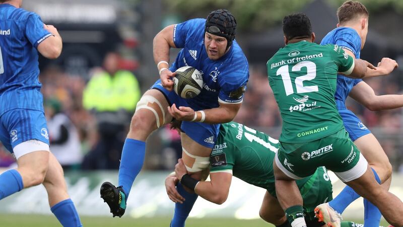 Seán O’Brien made his Leinster comeback against Connacht at the Sportsground. Photograph: Billy Stickland/Inpho