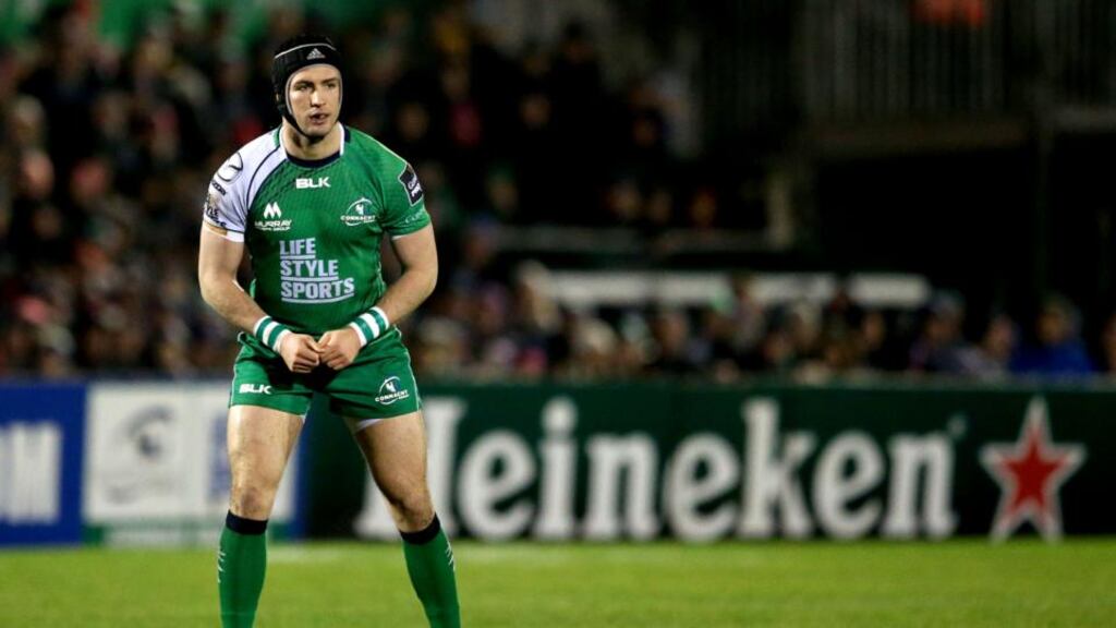 Connacht centre Dave McSharry has signed a new deal keeping him at the Sportsground until 2017. (Photograph: INPHO/James Crombie)