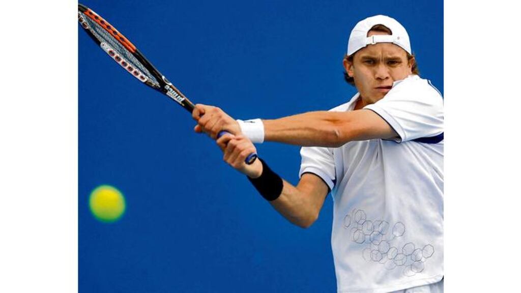 Ireland's Louk Sorensen won in four sets to advance to round two