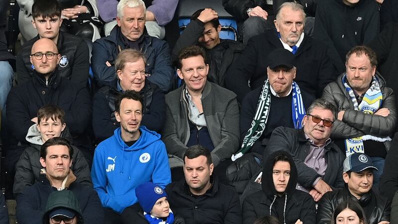 Property developer Nick Candy - linked with buying Chelsea this week - watches Sunday’s match against Newcastle United at Stamford Bridge. Photograph: Getty Images