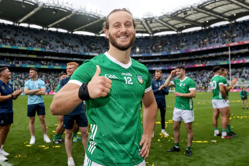 Tom Morrissey after last year's All-Ireland final. 'A phenomenal leader. He demands respect and he always gets respect,' says Barry Hennessy. Photograph: Laszlo Geczo/Inpho