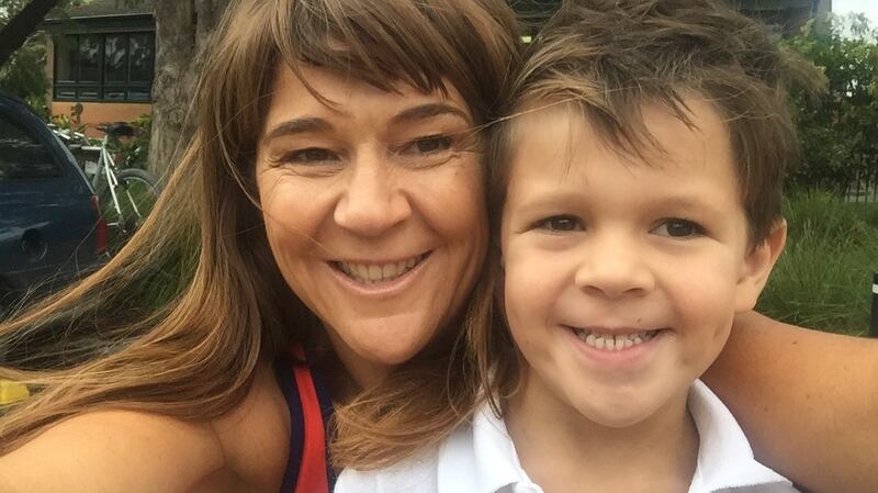 Jo Buckley and her son Thomas
