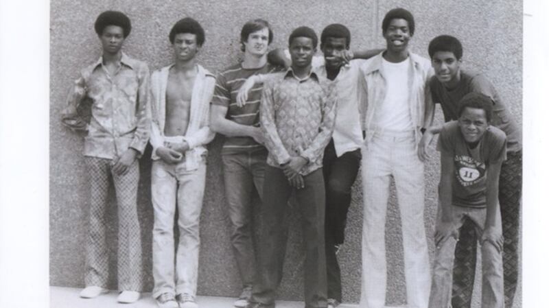 Rick Telander with the Subway Stars team he coached in New York.