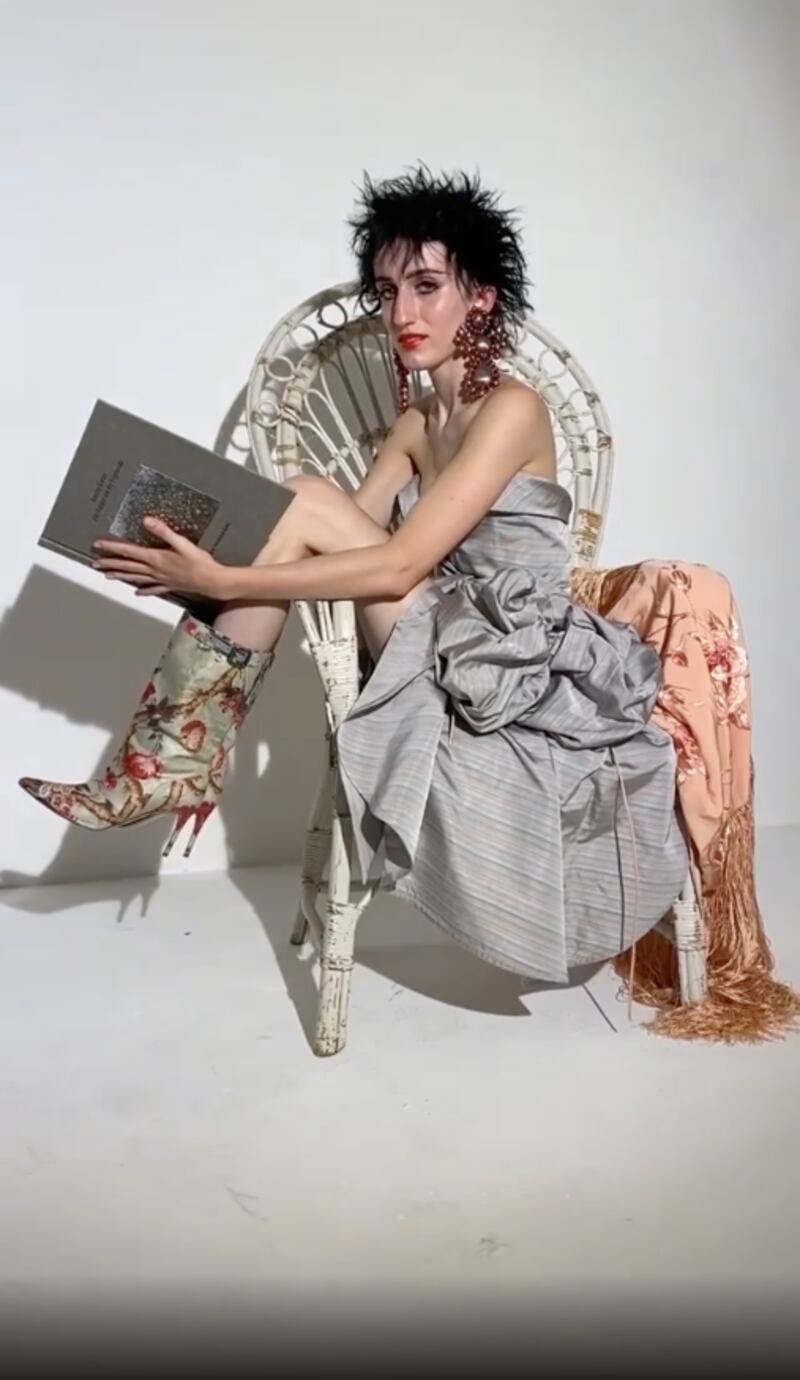 Vita Byrne Carty in the Vivenne Westwood video for spring-summer 2021