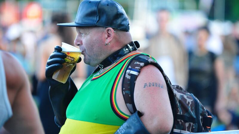 A festival goer at Longitude in Marlay Park, Dublin. Photograph: Aidan Crawley/The Irish Times