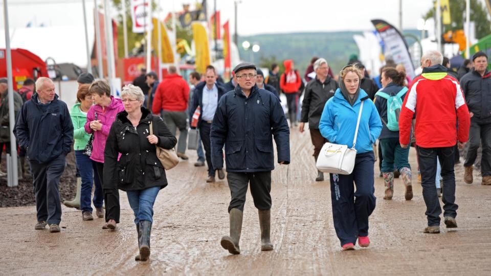 Opening day at the National Ploughing Championships 2015. Photograph: Eric Luke