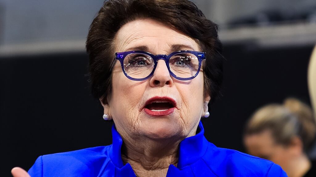 Billie Jean King: ‘We want more people to go into coaching, and you have to see it to be it.’ Photograph: Carmen Mandato/Getty Images