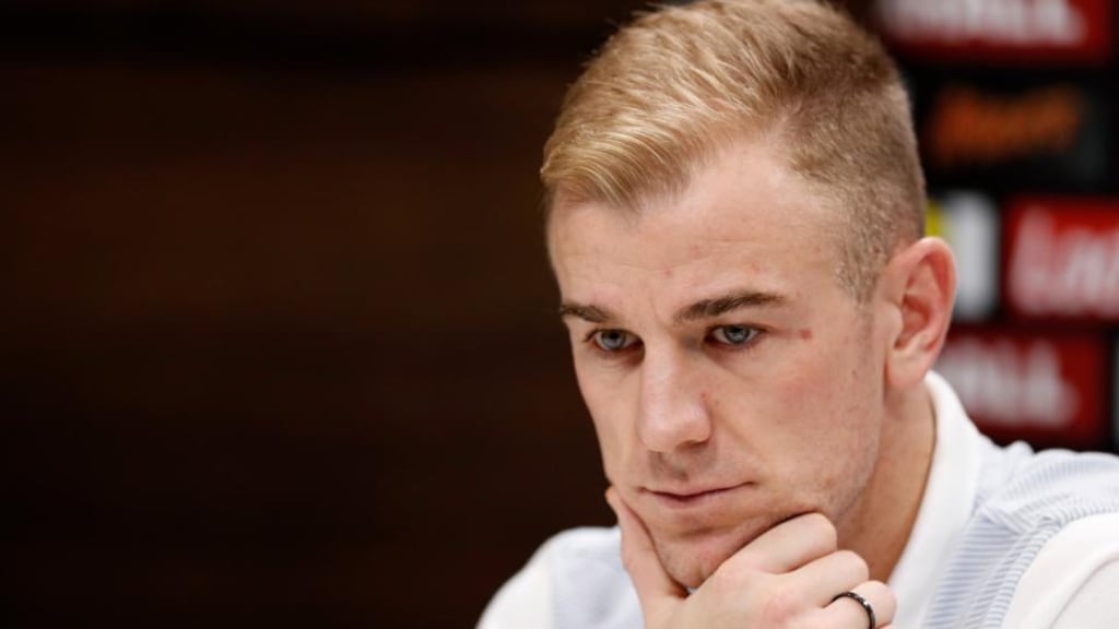 Joe Hart has said he is trying to channel his passion after a difficult European Championships. Photograph: Reuters/John Sibley
