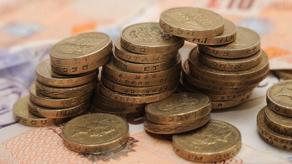 The pound was down 1.04 per cent to $1.2390, reversing its best weekly gains since 2009 against the greenback