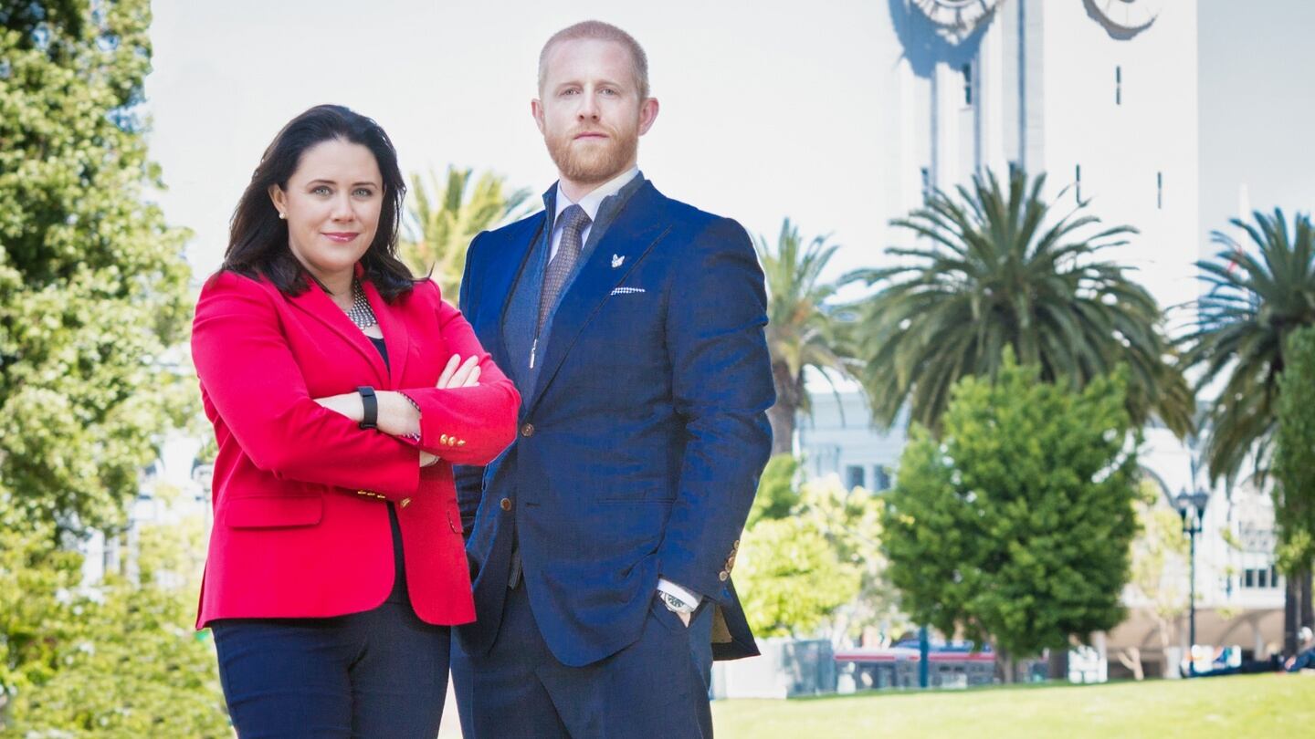 Brother and sister Anita and Neil Sands. Anita is a Public Company Board Director in 3 Silicon Valley Companies. Neil is the Chief Experience Office at Salesforce Ignite. Photo: Martin Lacey