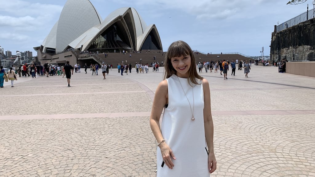Irish poet Anne Casey at home in Sydney