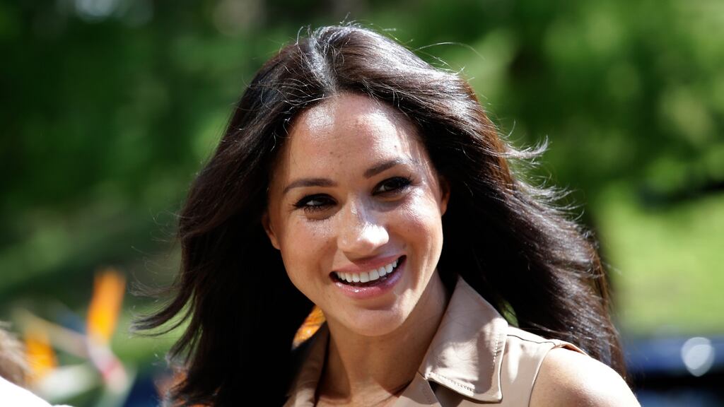 Meghan Markle, the Duchess of Sussex, during a visit to the University of Johannesburg, in Johannesburg, South Africa, in October 2019. Photograph: Kim Ludbrook/EPA