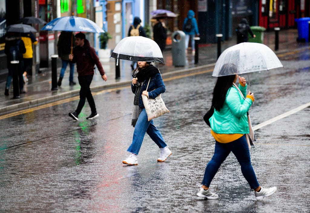 Met Éireann said Saturday would see some sunny spells, but showers starting in the west during the morning are expected to become more widespread as the day goes on. Photograph: Tom Honan/The Irish Times