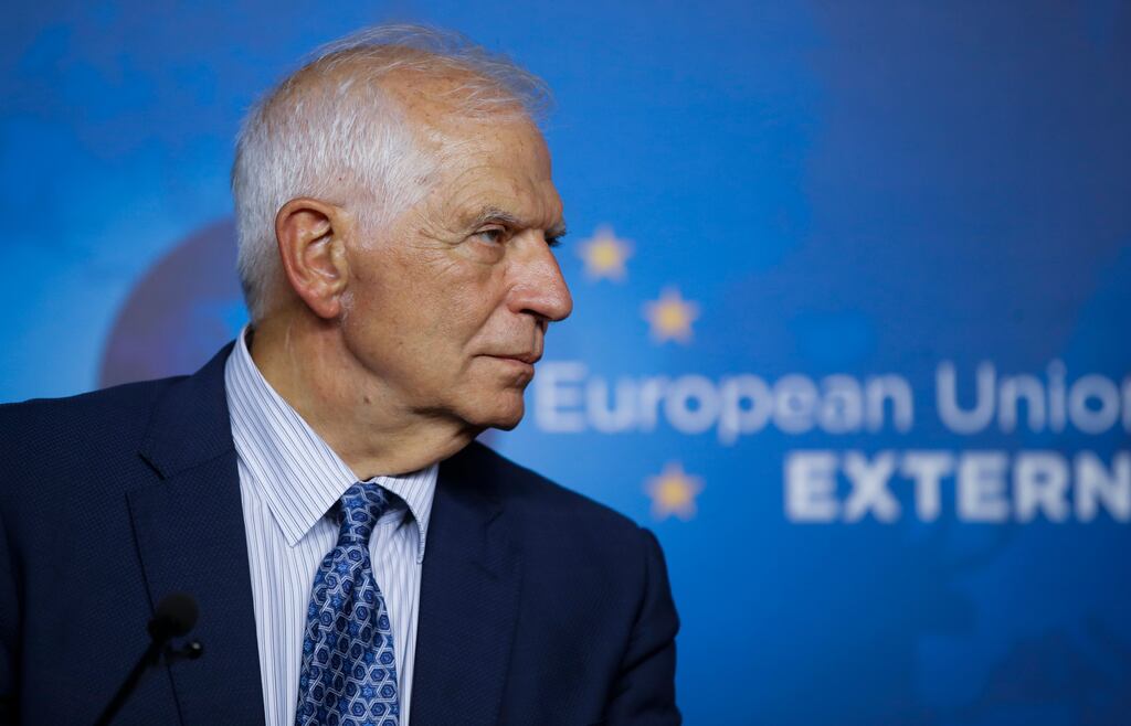 European Union for Foreign Affairs and Security Policy Josep Borrell,  whose team drafted the text . Photograph: Olivier Hoslet/EPA