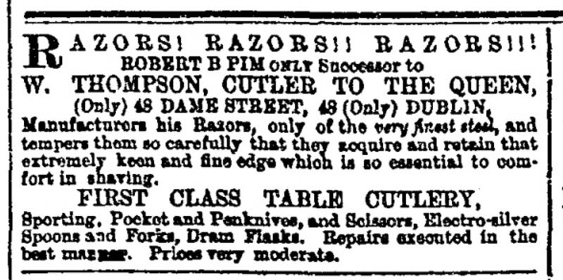 Razors! Razors! Razors! (July 28th, 1865)