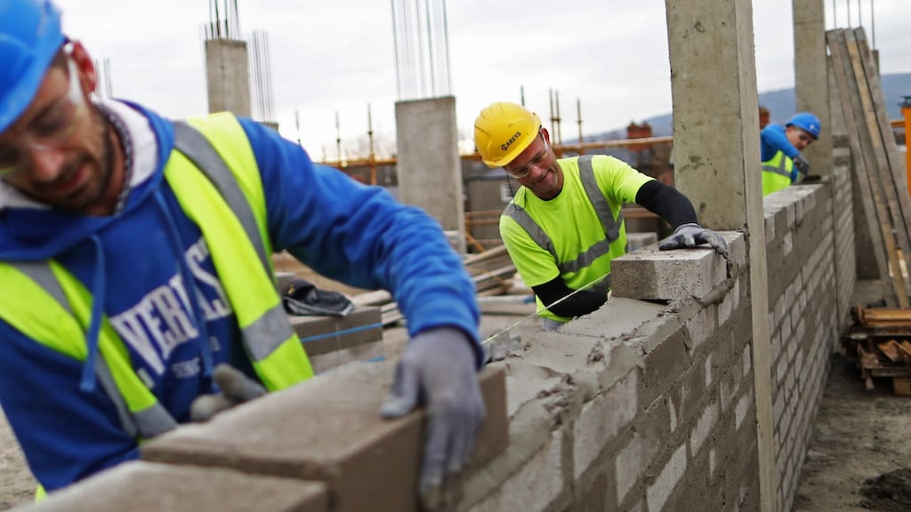 A Construction Industry Federation survey found that 63 per cent of developers seeking to build homes at a time of chronic undersupply have reported difficulty in securing financing. Photograph: Chris Ratcliffe/Bloomberg