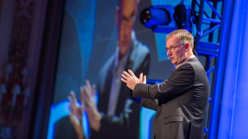 David Goulden, chief executive of EMC Information Infrastructure: “Eightynine per cent of the Fortune 500 companies from 1955 don’t exist today.”